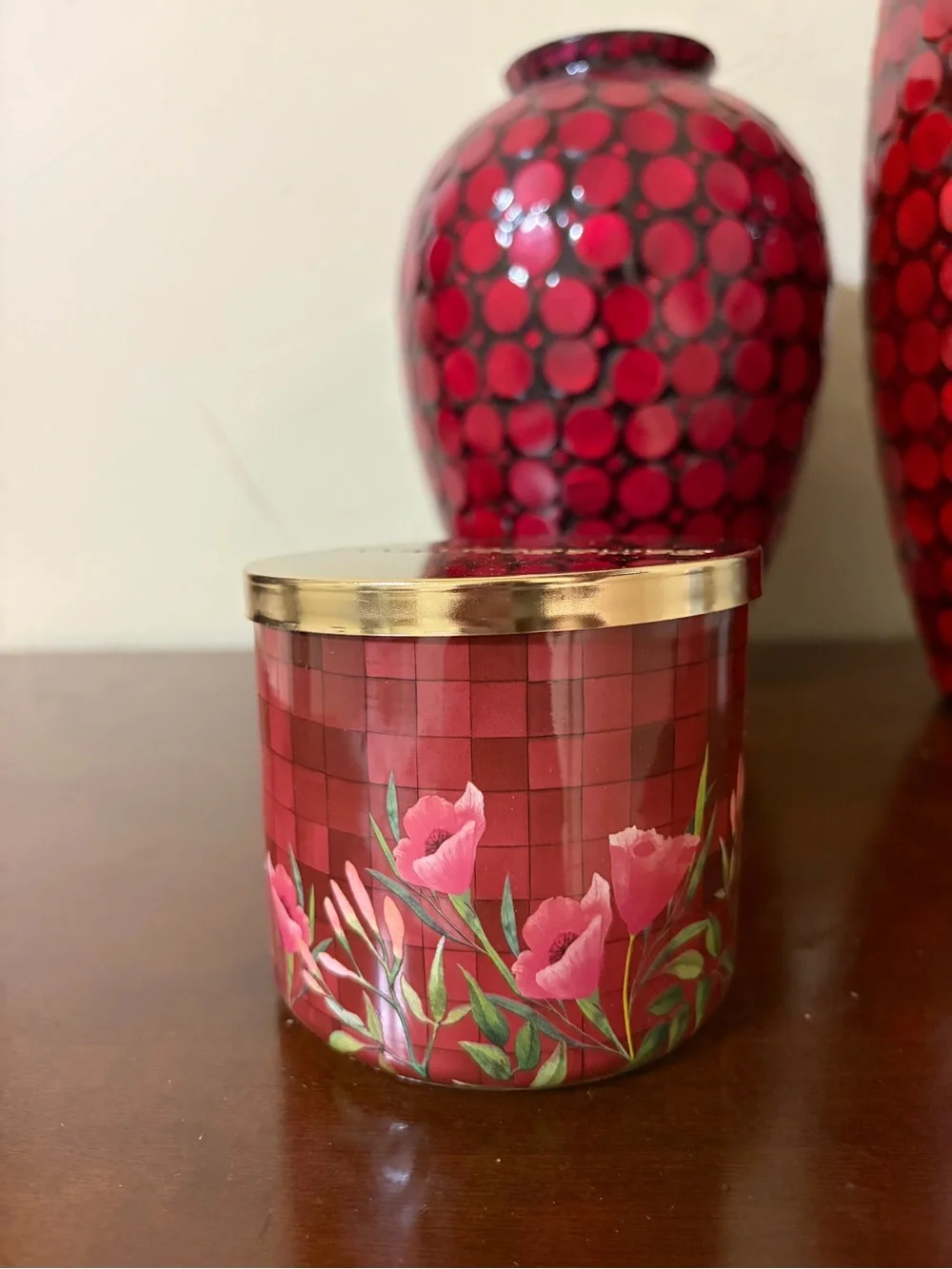 Bath & Body Works Poppy Full Size Trio - Body Wash, Body Lotion, 3 Wick Candle